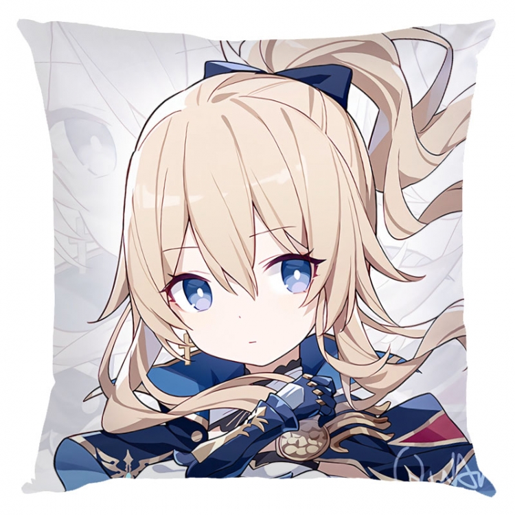 Genshin Impact Anime square full-color pillow cushion 45X45CM NO FILLING  Y1-13
