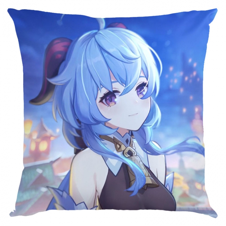 Genshin Impact Anime square full-color pillow cushion 45X45CM NO FILLING