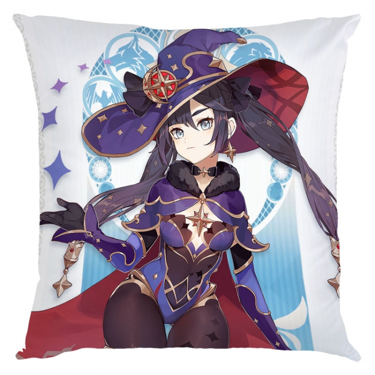 Genshin Impact Anime square full-color pillow cushion 45X45CM NO FILLING Y1-83