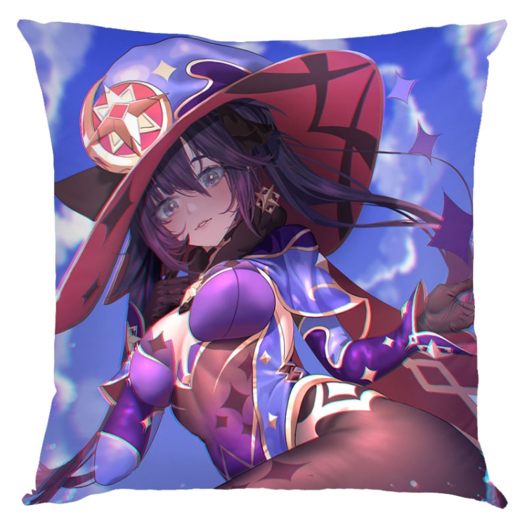 Genshin Impact Anime square full-color pillow cushion 45X45CM NO FILLING Y1-84