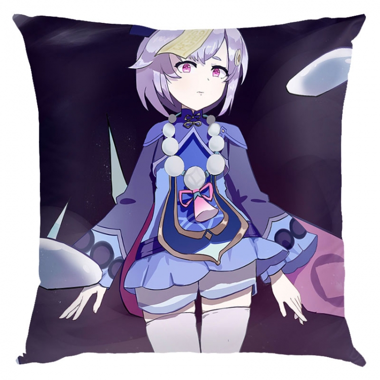 Genshin Impact Anime square full-color pillow cushion 45X45CM NO FILLING Y1-69