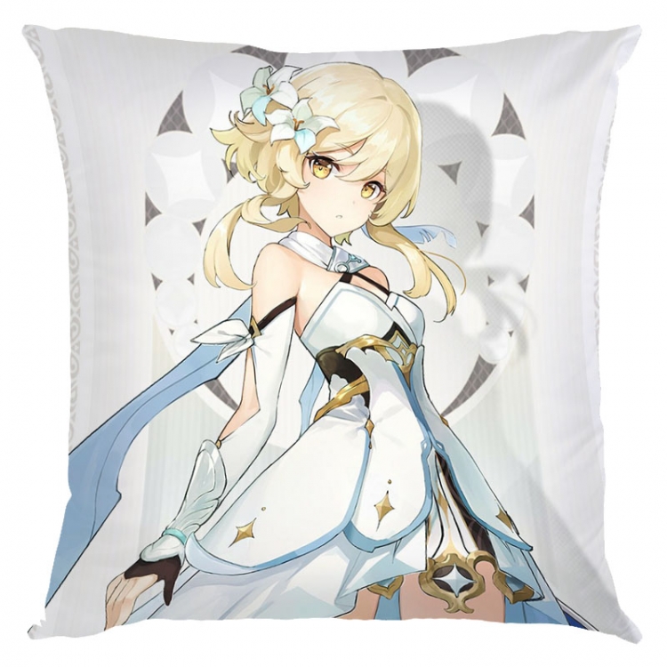Genshin Impact  Anime square full-color pillow cushion 45X45CM NO FILLING  Y1-137