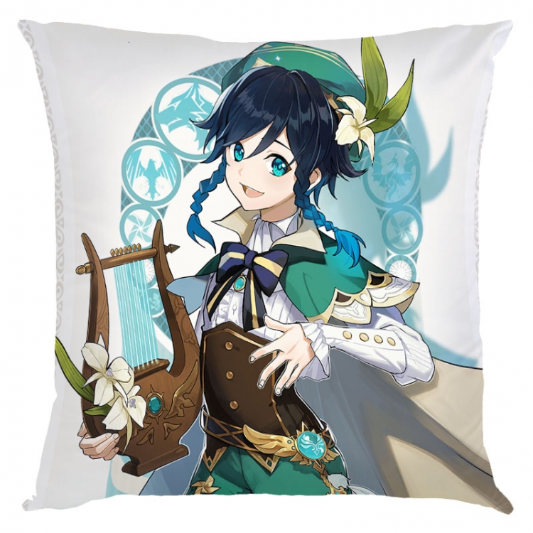 Genshin Impact  Anime square full-color pillow cushion 45X45CM NO FILLING  Y1-154