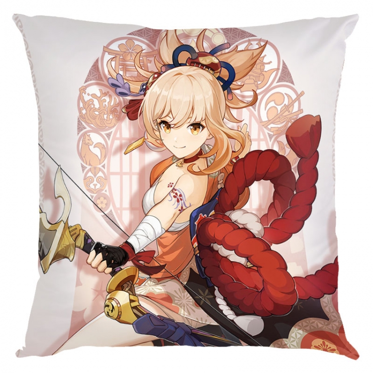 Genshin Impact  Anime square full-color pillow cushion 45X45CM NO FILLING  Y1-180