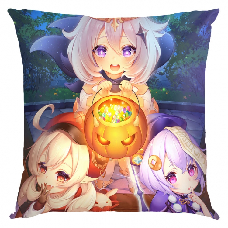 Genshin Impact  Anime square full-color pillow cushion 45X45CM NO FILLING Y1-184