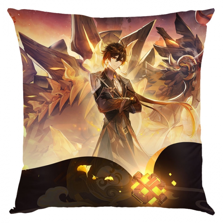 Genshin Impact  Anime square full-color pillow cushion 45X45CM NO FILLING Y1-188