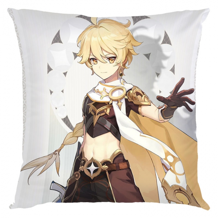 Genshin Impact  Anime square full-color pillow cushion 45X45CM NO FILLING Y1-139
