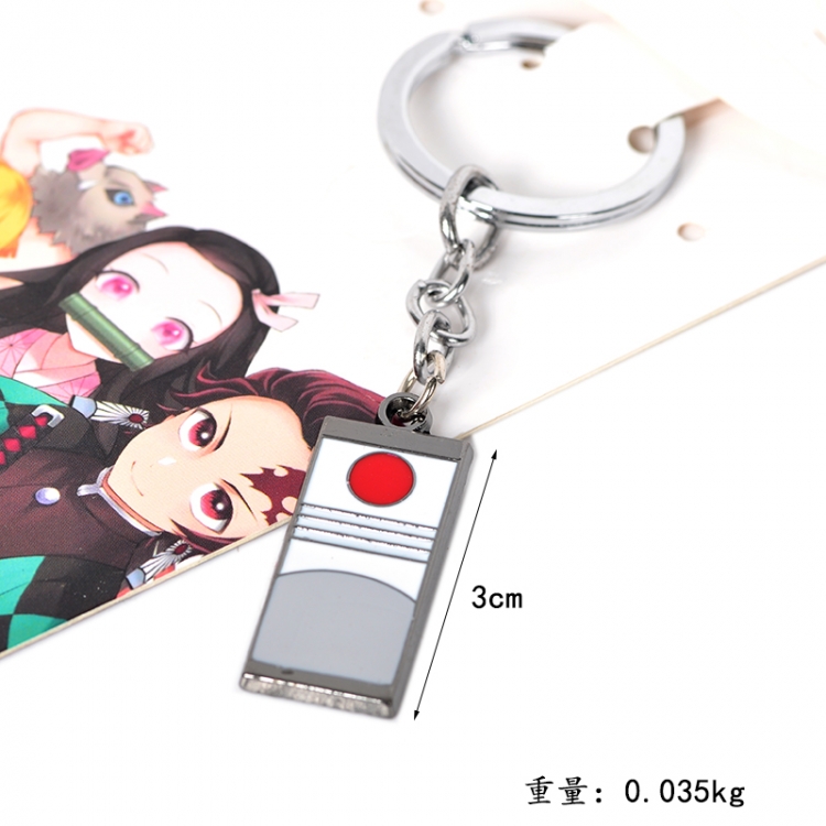 Demon Slayer Kimets Animation peripheral metal keychain pendant price for 5 pcs