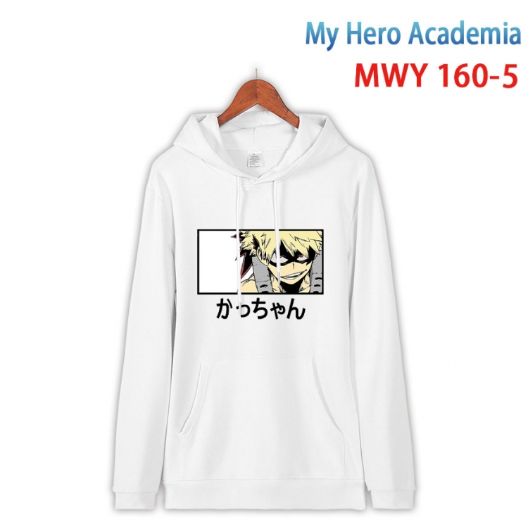 My Hero Academia Cartoon hooded patch pocket cotton sweatshirt from S to 4XL  MWY-160-5