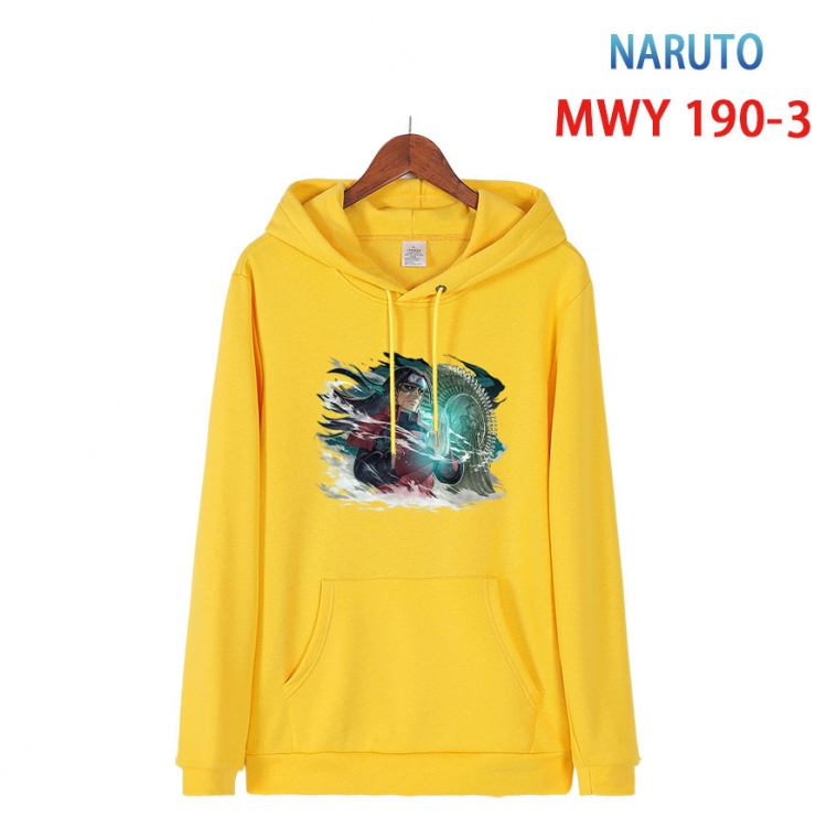 Naruto  Long sleeve hooded patch pocket cotton sweatshirt from S to 4XL MWY 190 3