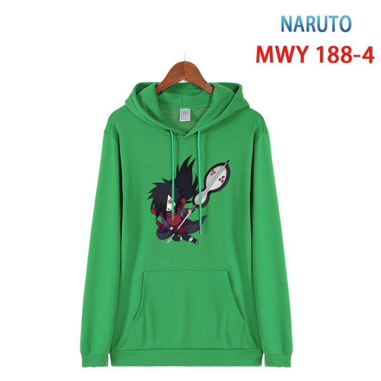Naruto  Long sleeve hooded patch pocket cotton sweatshirt from S to 4XL  MWY 188 4