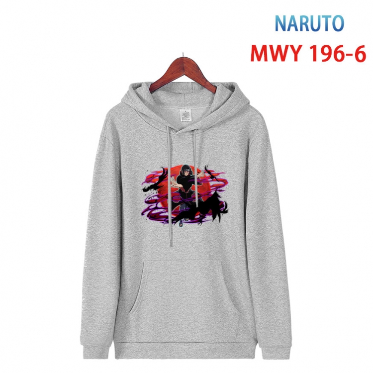 Naruto Long sleeve hooded patch pocket cotton sweatshirt from S to 4XL  MWY 196 6