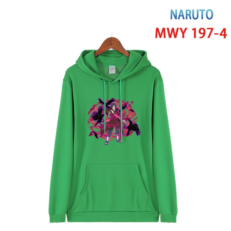 Naruto Long sleeve hooded patch pocket cotton sweatshirt from S to 4XL MWY 197 4