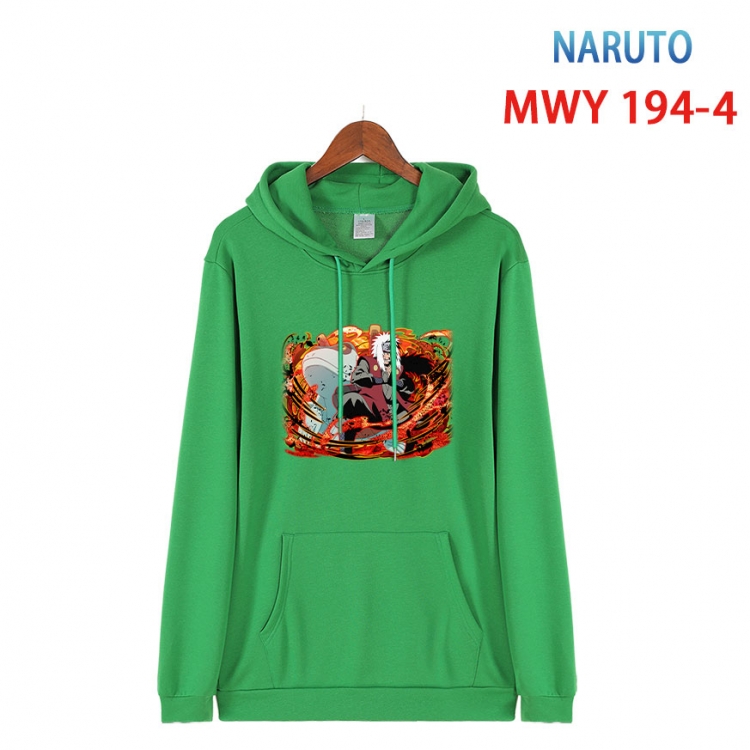 Naruto Long sleeve hooded patch pocket cotton sweatshirt from S to 4XL  MWY 194 4