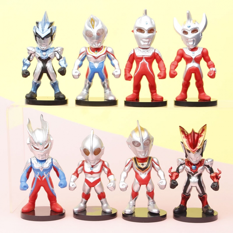 Superman  Bagged Figure Decoration Model 11-12C a set of 8