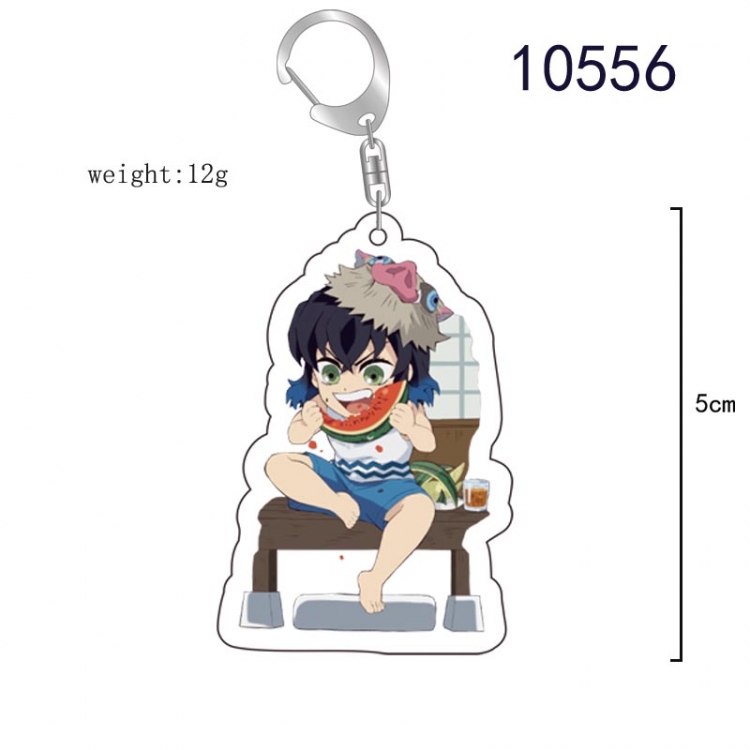 Demon Slayer Kimets Anime acrylic Key Chain  price for 5 pcs 10556