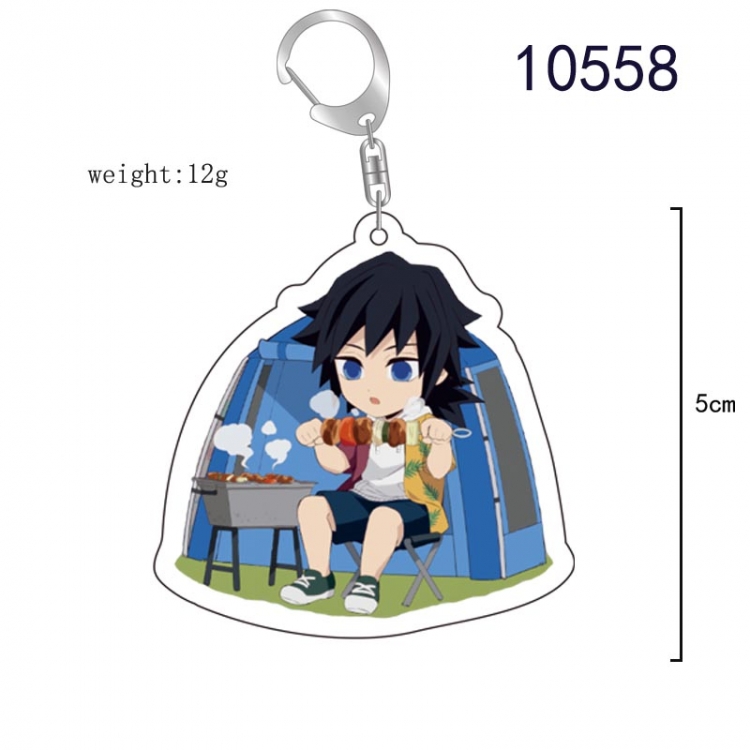 Demon Slayer Kimets Anime acrylic Key Chain  price for 5 pcs 10558