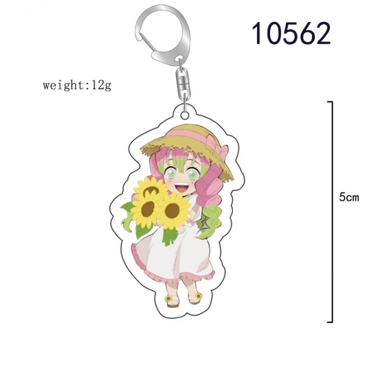 Demon Slayer Kimets Anime acrylic Key Chain  price for 5 pcs 10562