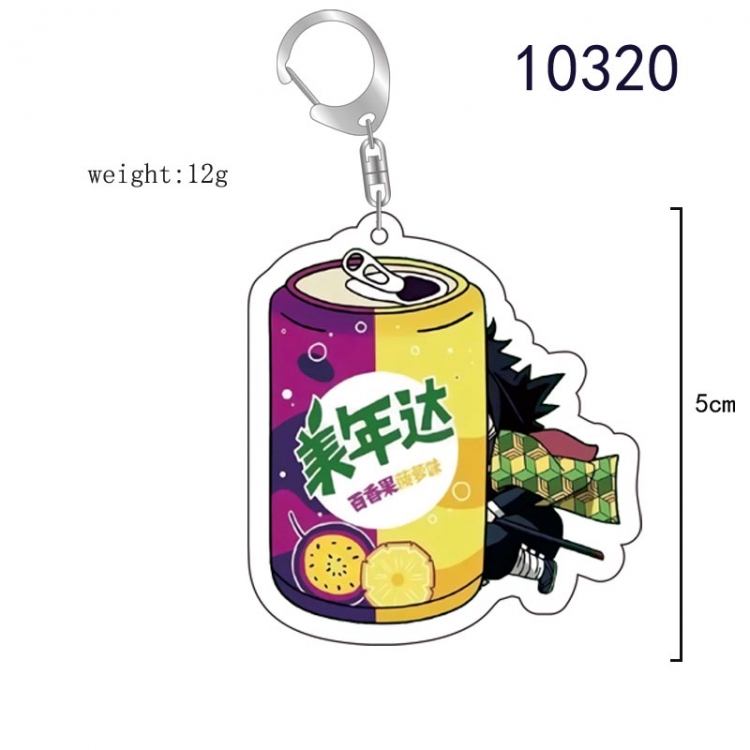 Demon Slayer Kimets Anime acrylic Key Chain  price for 5 pcs 10320