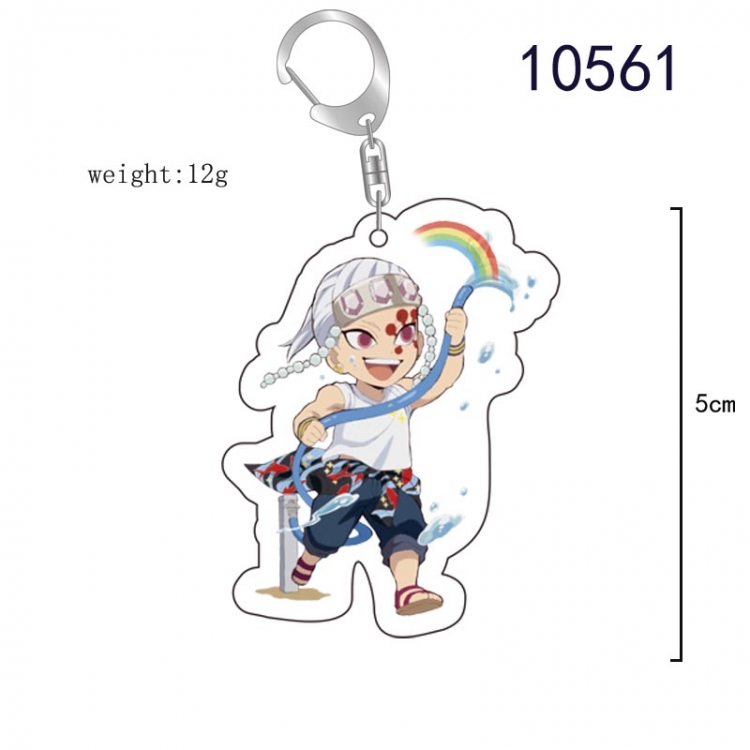 Demon Slayer Kimets Anime acrylic Key Chain  price for 5 pcs 10561