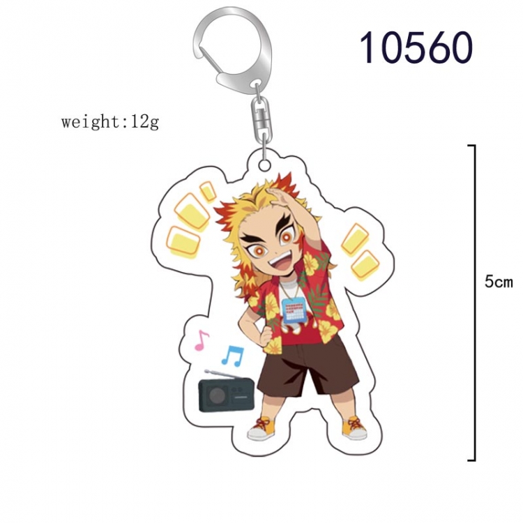 Demon Slayer Kimets Anime acrylic Key Chain  price for 5 pcs 10560