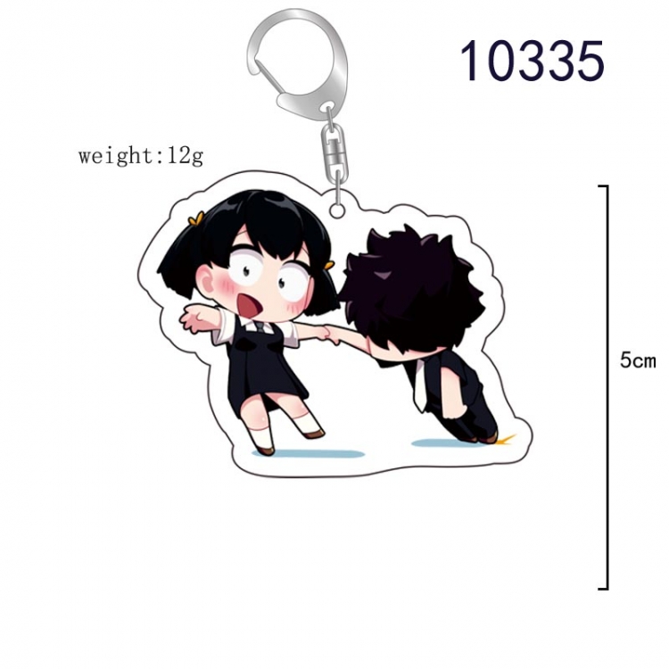Komi Can't Communicate Anime acrylic Key Chain  price for 5 pcs 10335