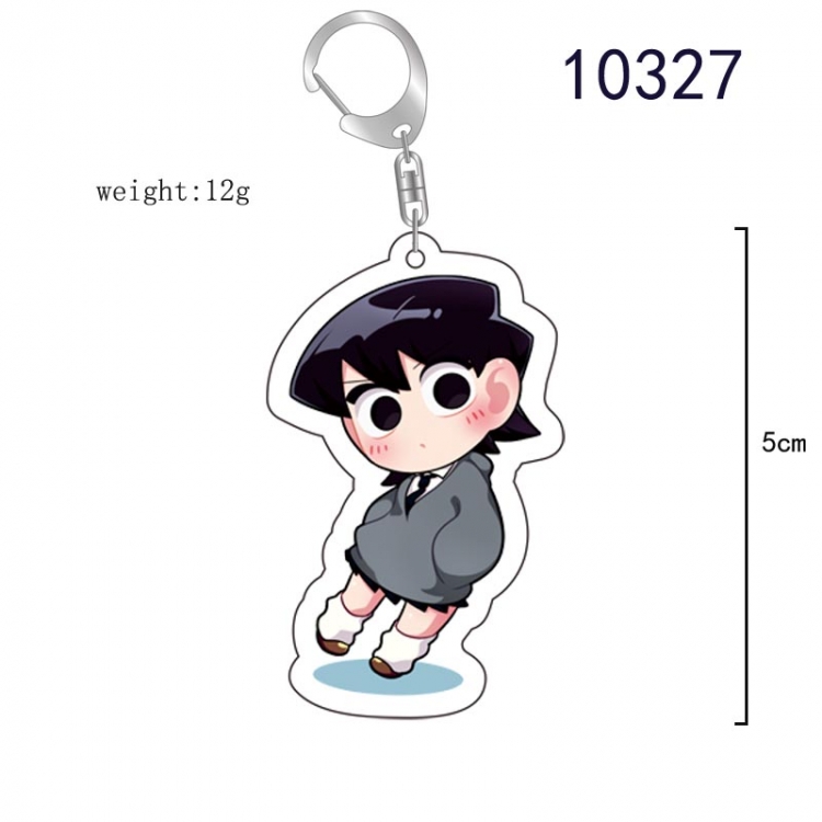 Komi Can't Communicate Anime acrylic Key Chain  price for 5 pcs 10327