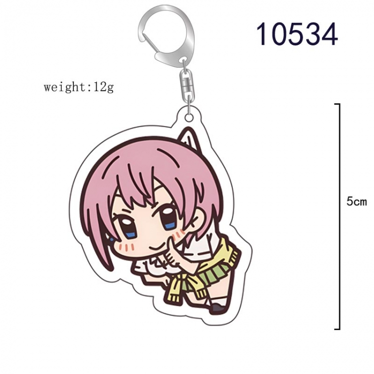 The Quintessential Qunintupiets Anime acrylic Key Chain price for 5 pcs  10534