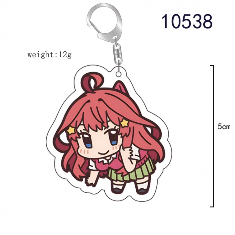 The Quintessential Qunintupiets Anime acrylic Key Chain price for 5 pcs  10538