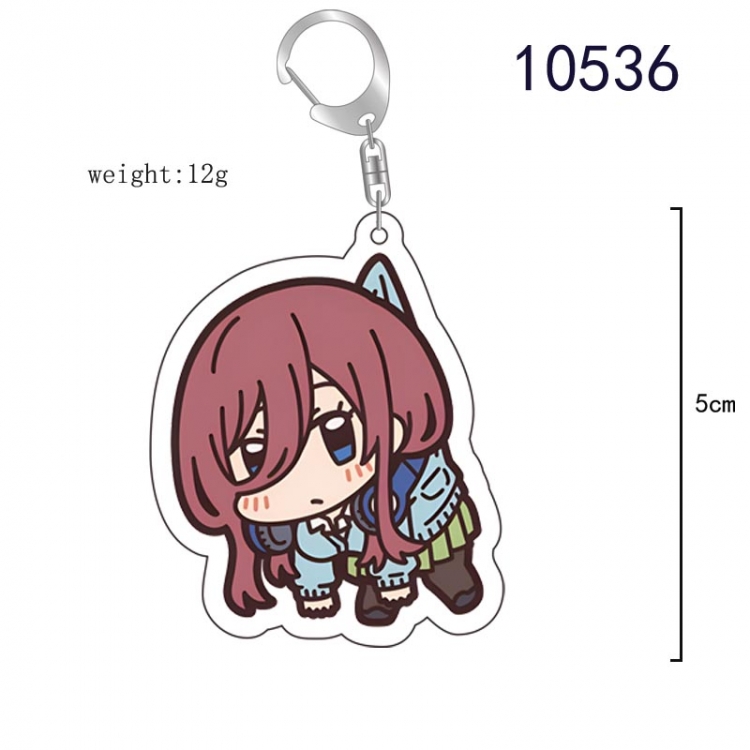 The Quintessential Qunintupiets Anime acrylic Key Chain price for 5 pcs  10536