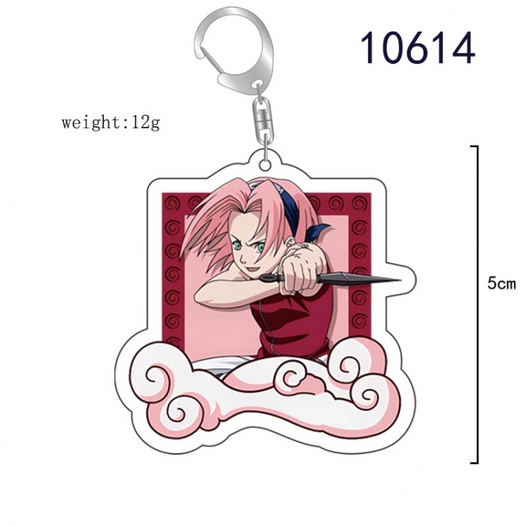 Naruto Anime acrylic Key Chain  price for 5 pcs  10614