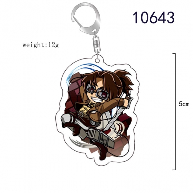 Shingeki no Kyojin Anime acrylic Key Chain  price for 5 pcs  10643