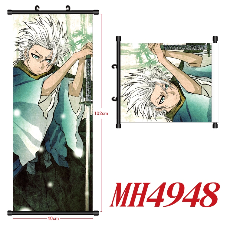 Bleach Anime black Plastic rod Cloth painting Wall Scroll 40X102CM  MH4948