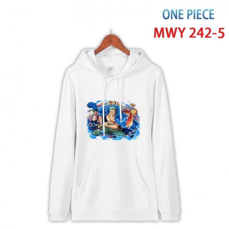 One Piece Cotton Hooded Patch Pocket Sweatshirt from S to 4XL  MWY-242-5