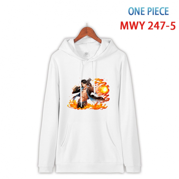One Piece Cotton Hooded Patch Pocket Sweatshirt from S to 4XL  MWY-247-5