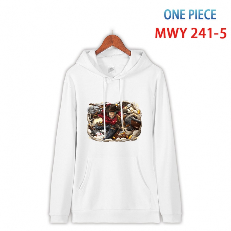 One Piece Cotton Hooded Patch Pocket Sweatshirt from S to 4XL  MWY-241-5