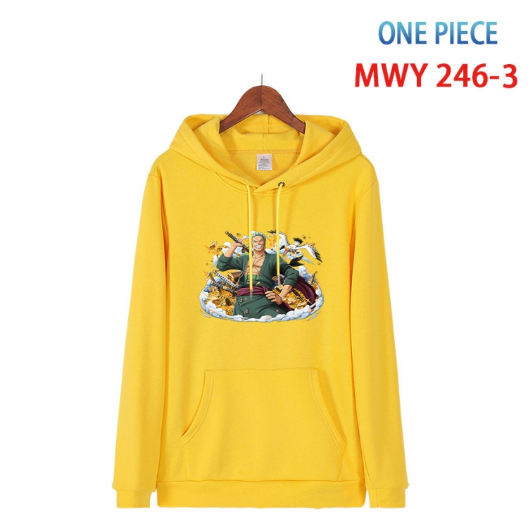 One Piece Cotton Hooded Patch Pocket Sweatshirt from S to 4XL  MWY-246-3