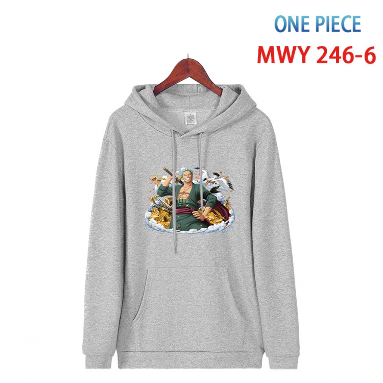 One Piece Cotton Hooded Patch Pocket Sweatshirt from S to 4XL  MWY-246-6