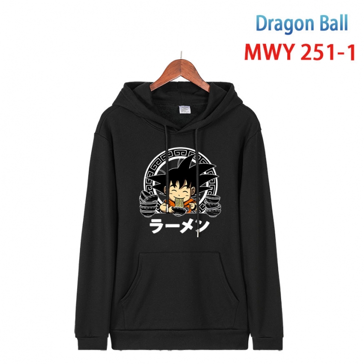 DRAGON BALL  Cotton Hooded Patch Pocket Sweatshirt from S to 4XL MWY-251-1