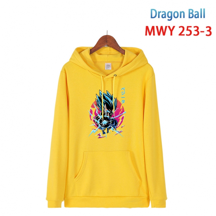 DRAGON BALL  Cotton Hooded Patch Pocket Sweatshirt from S to 4XL MWY-253-3