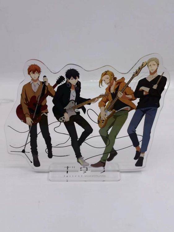 GIVEN  Anime Laser Acrylic Humanoid  keychain Standing Plates