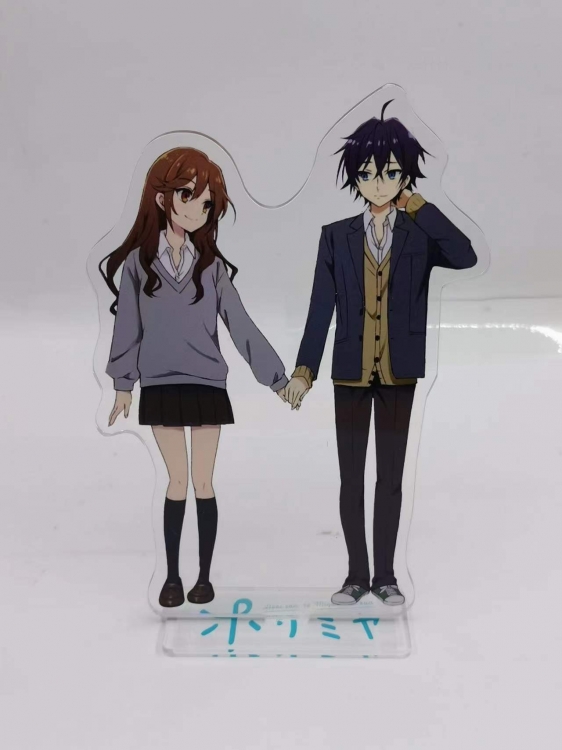 Horimiya Anime Laser Acrylic Humanoid  keychain Standing Plates