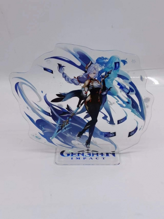 Genshin Impact  Anime Laser Acrylic Humanoid  keychain Standing Plates