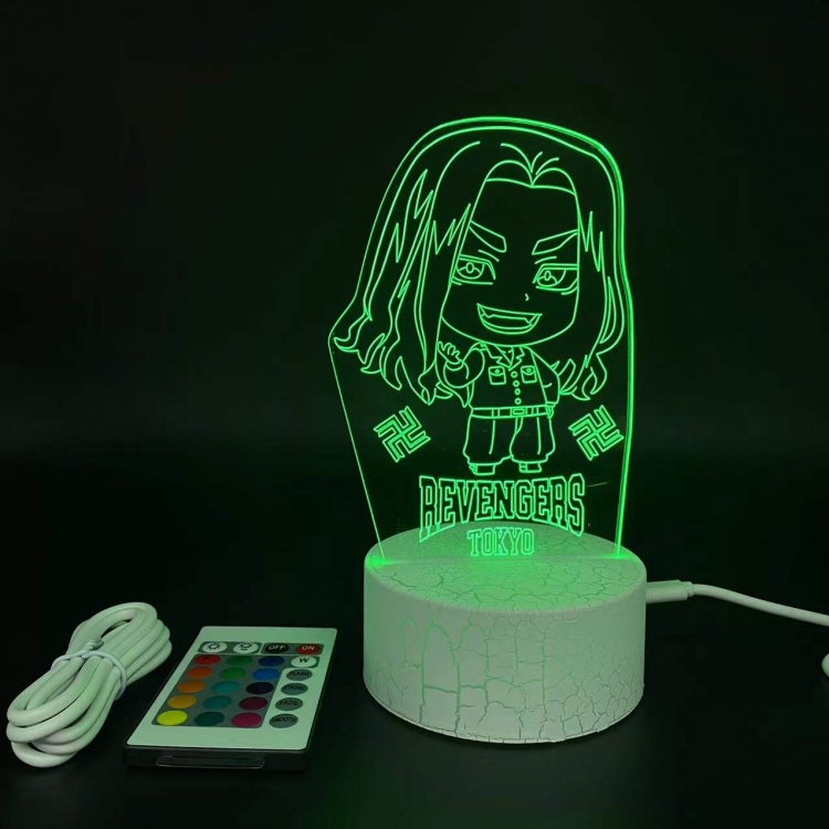 Tokyo Revengers creative visualization lamp  Standing Plates  white cracked base 205x143x59mm