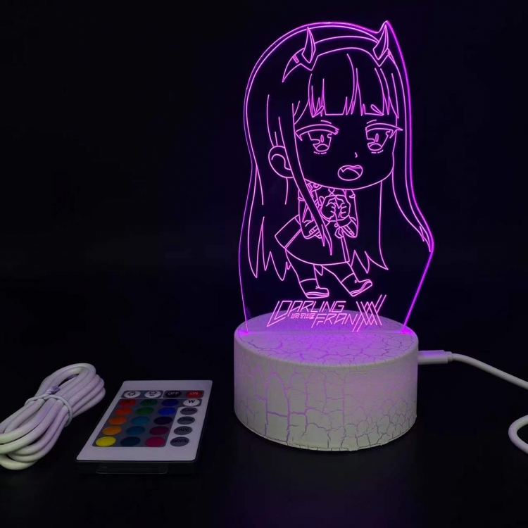 DARLING in the FRANX creative visualization lamp  Standing Plates  white cracked base  205x143x59mm