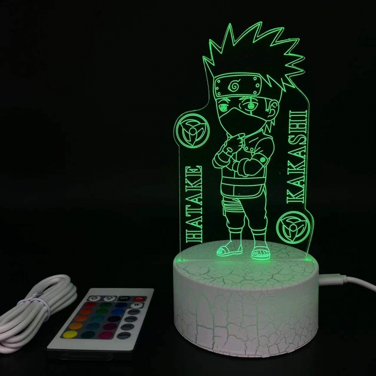 Naruto creative visualization lamp Standing Plates white cracked base 205x143x59mm