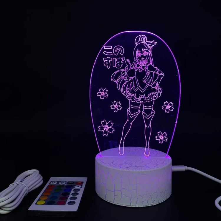 Blessings for a better world creative visualization lamp  Standing Plates white cracked base 205x143x59mm