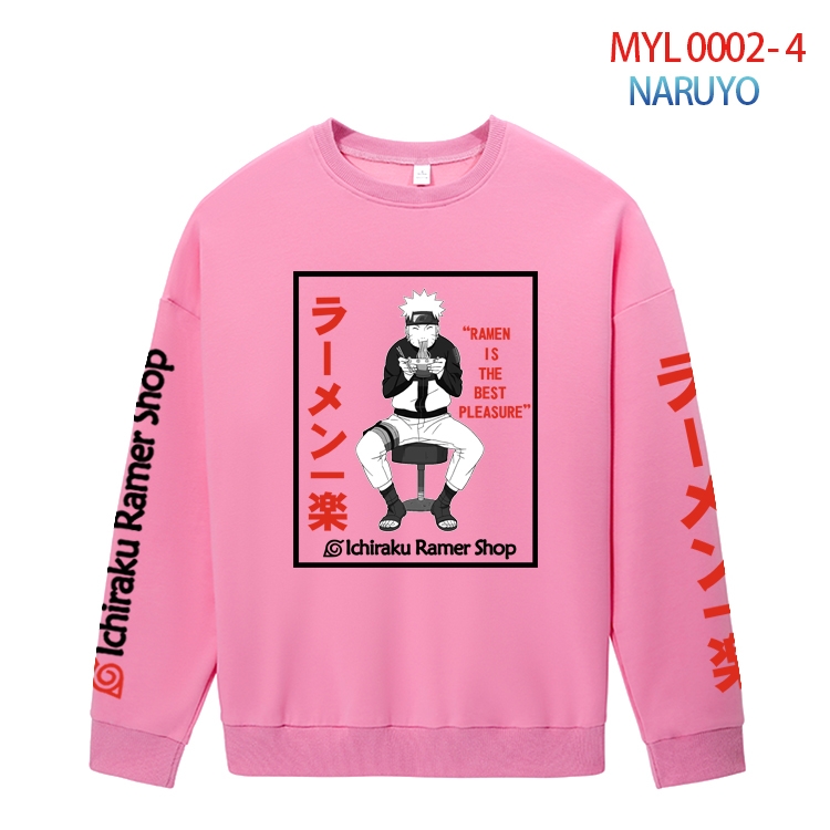 Naruto Anime peripheral pure cotton round neck sweater from S to 4XL MQY-0002-4