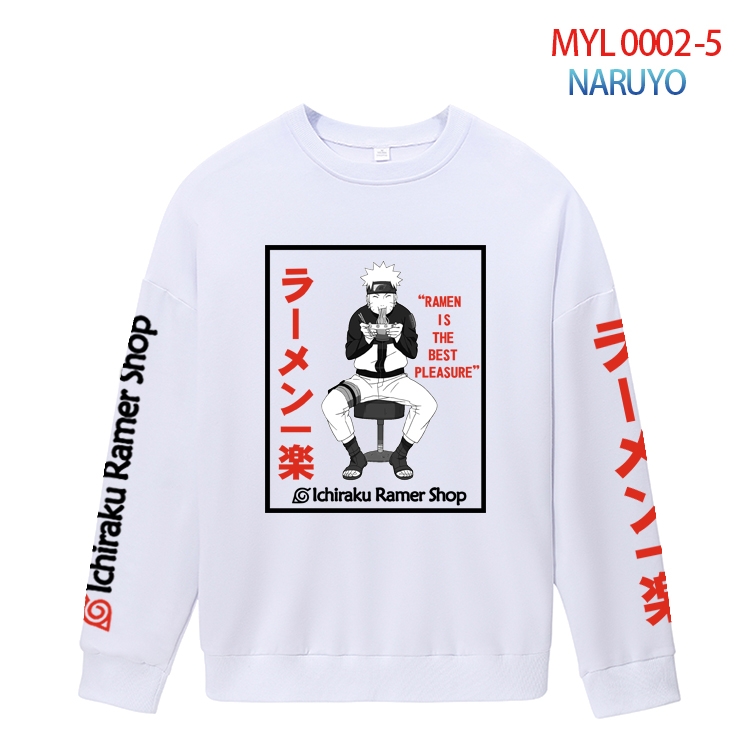 Naruto Anime peripheral pure cotton round neck sweater from S to 4XL MQY-0002-5