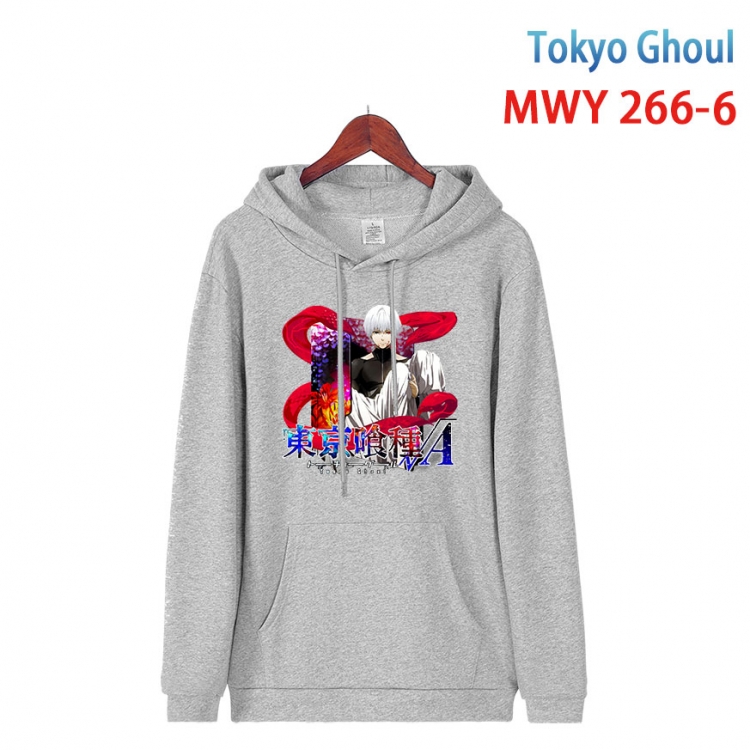 Tokyo Ghoul cartoon  Hooded Patch Pocket Sweatshirt from S to 4XL  MWY 266 6
